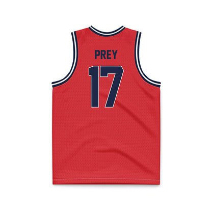 St. Johns - NCAA Men's Basketball : Ruben Prey - Red Basketball Jersey-1