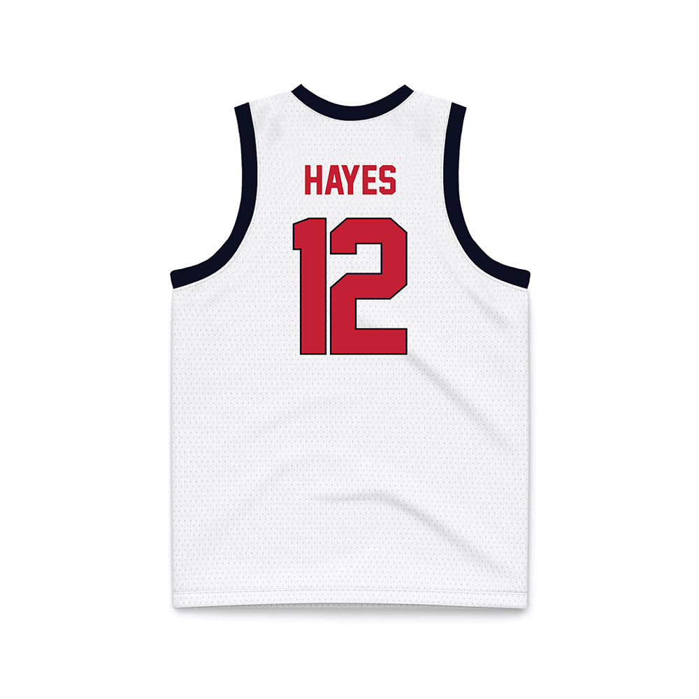 St. Johns - NCAA Women's Basketball : Kyla Hayes - White Basketball Jersey-1