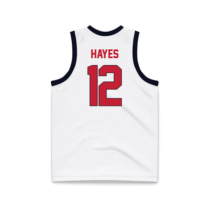 St. Johns - NCAA Women's Basketball : Kyla Hayes - White Basketball Jersey-1