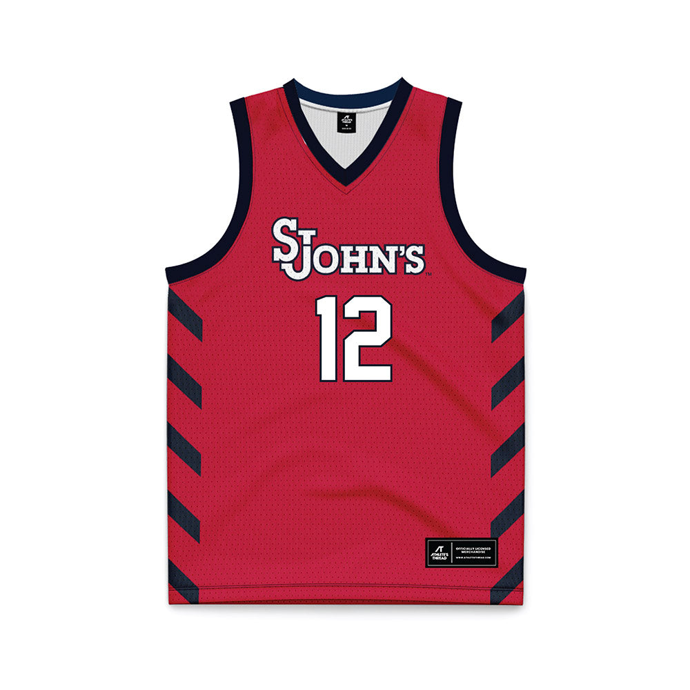 St. Johns - NCAA Women's Basketball : Kyla Hayes - Red Basketball Jersey-0