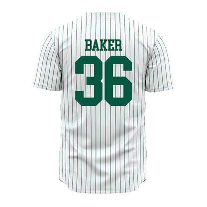 UNC Charlotte - NCAA Baseball : Adam Baker - White Jersey-1