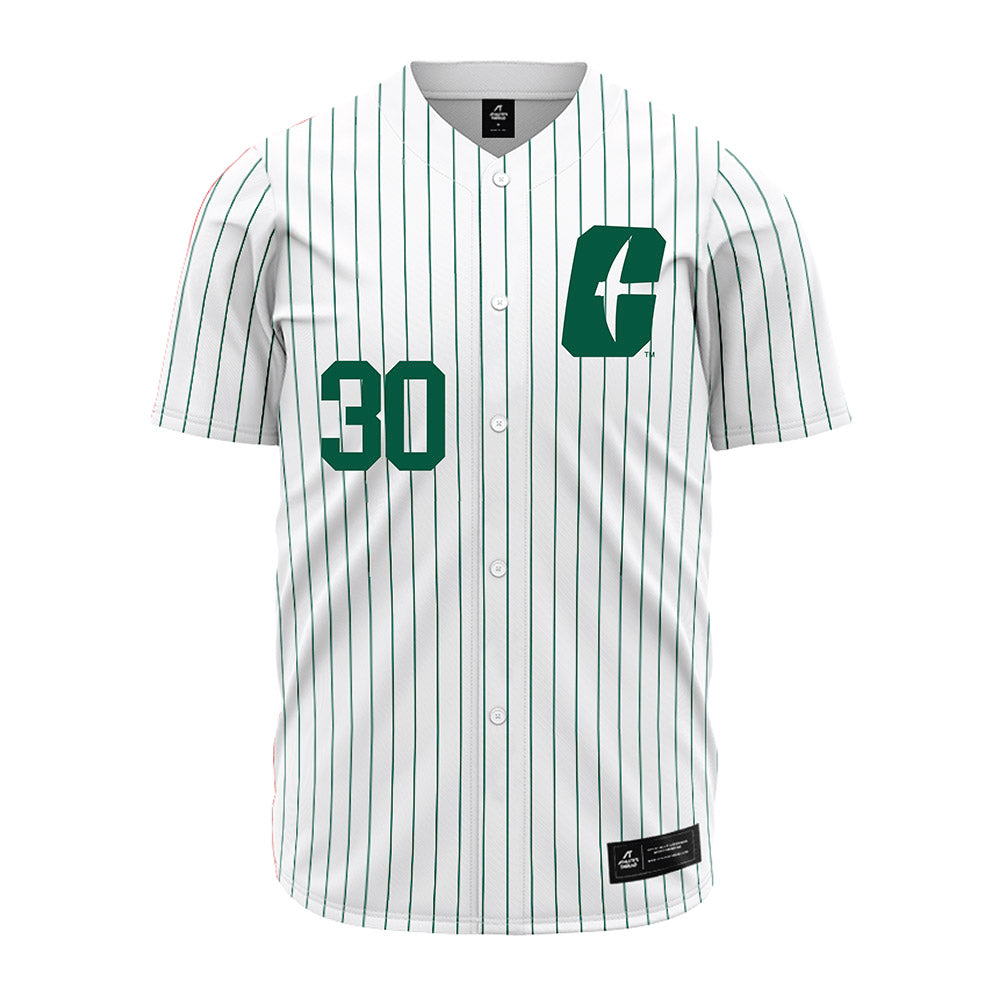 UNC Charlotte - NCAA Baseball : Eddie Copper - White Jersey-0
