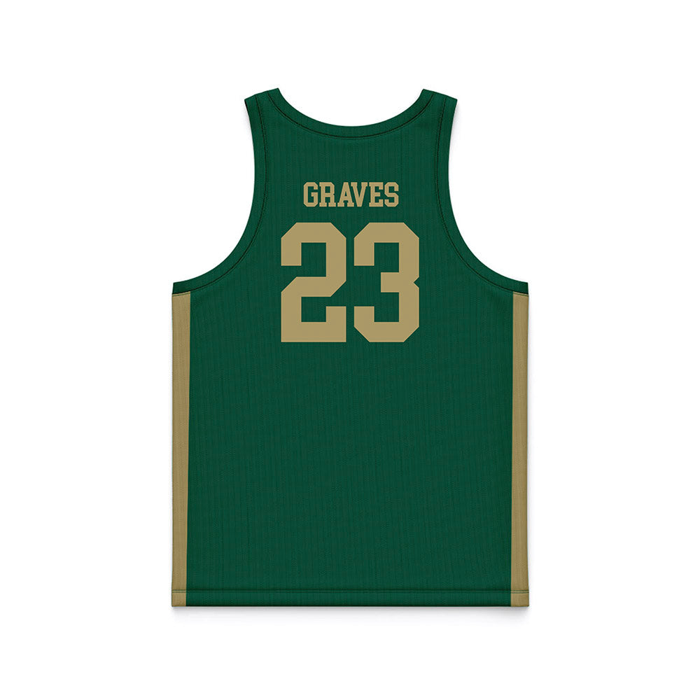 UNC Charlotte - NCAA Women's Basketball : McKenzie Graves - Green Basketball Jersey-1