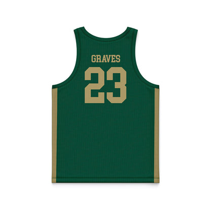 UNC Charlotte - NCAA Women's Basketball : McKenzie Graves - Green Basketball Jersey-1