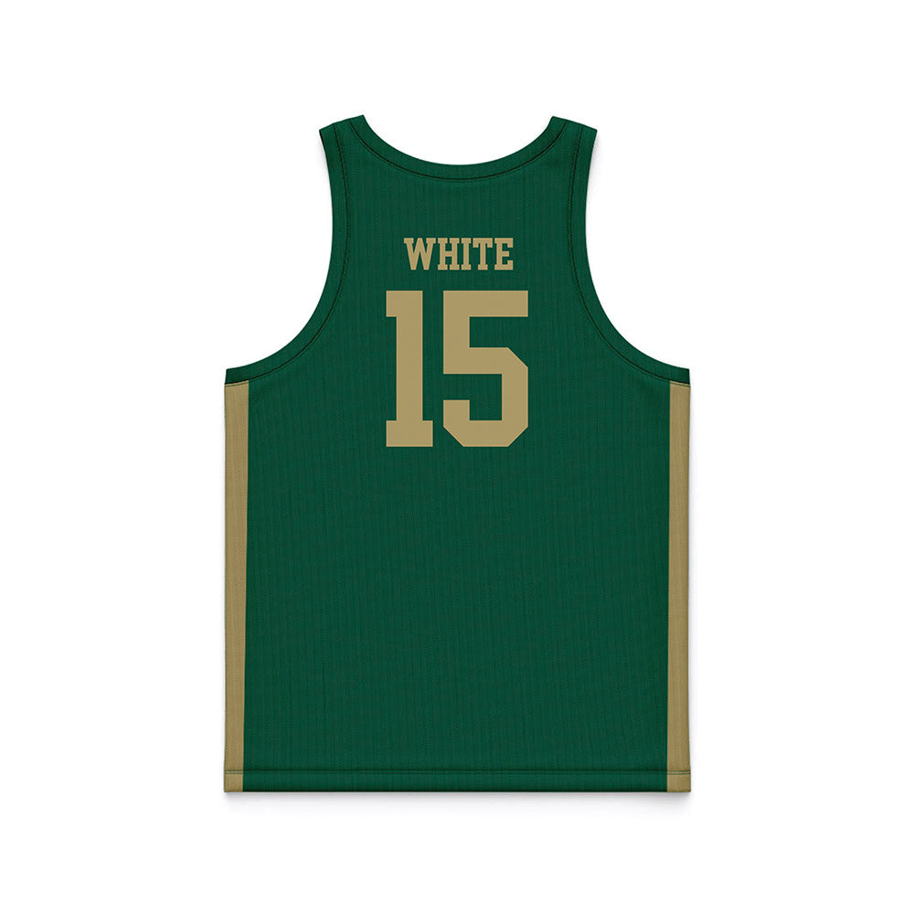 UNC Charlotte - NCAA Women's Basketball : Daphane White - Green Basketball Jersey-1