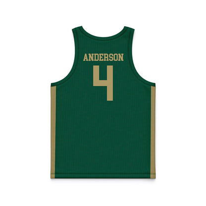 UNC Charlotte - NCAA Women's Basketball : Princess Anderson - Green Basketball Jersey-1