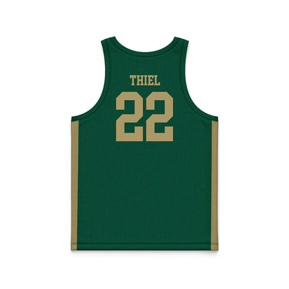 UNC Charlotte - NCAA Women's Basketball : Caroline Thiel - Green Basketball Jersey-1