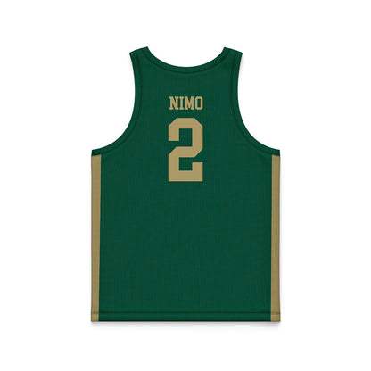 UNC Charlotte - NCAA Women's Basketball : Karen Nimo - Green Basketball Jersey-1