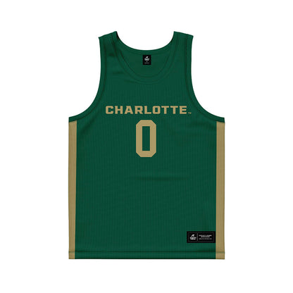 UNC Charlotte - NCAA Women's Basketball : Zoe Best - Green Basketball Jersey-0