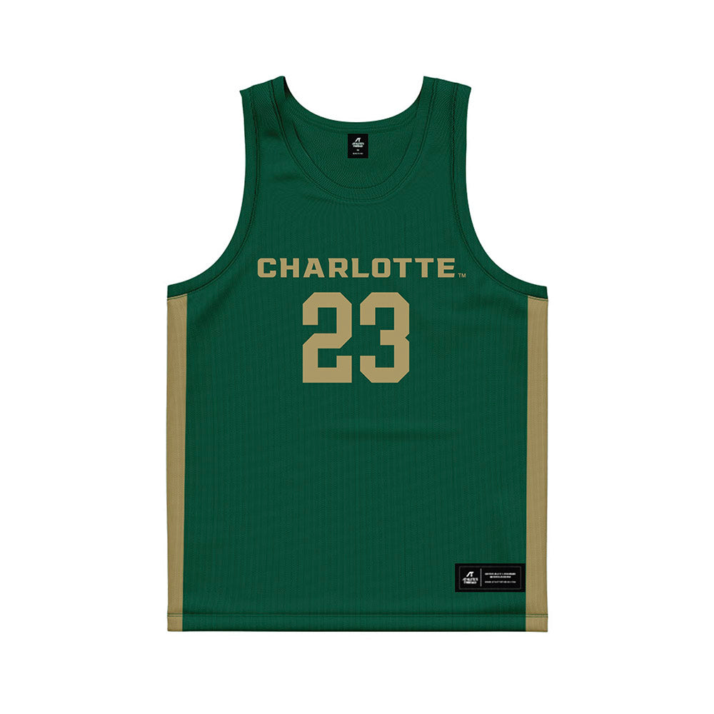 UNC Charlotte - NCAA Women's Basketball : McKenzie Graves - Green Basketball Jersey-0
