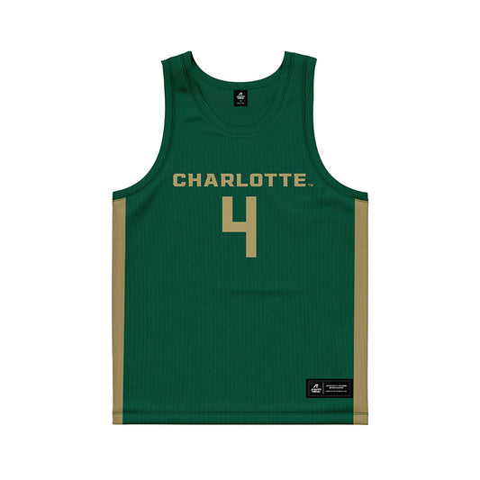 UNC Charlotte - NCAA Women's Basketball : Princess Anderson - Green Basketball Jersey-0