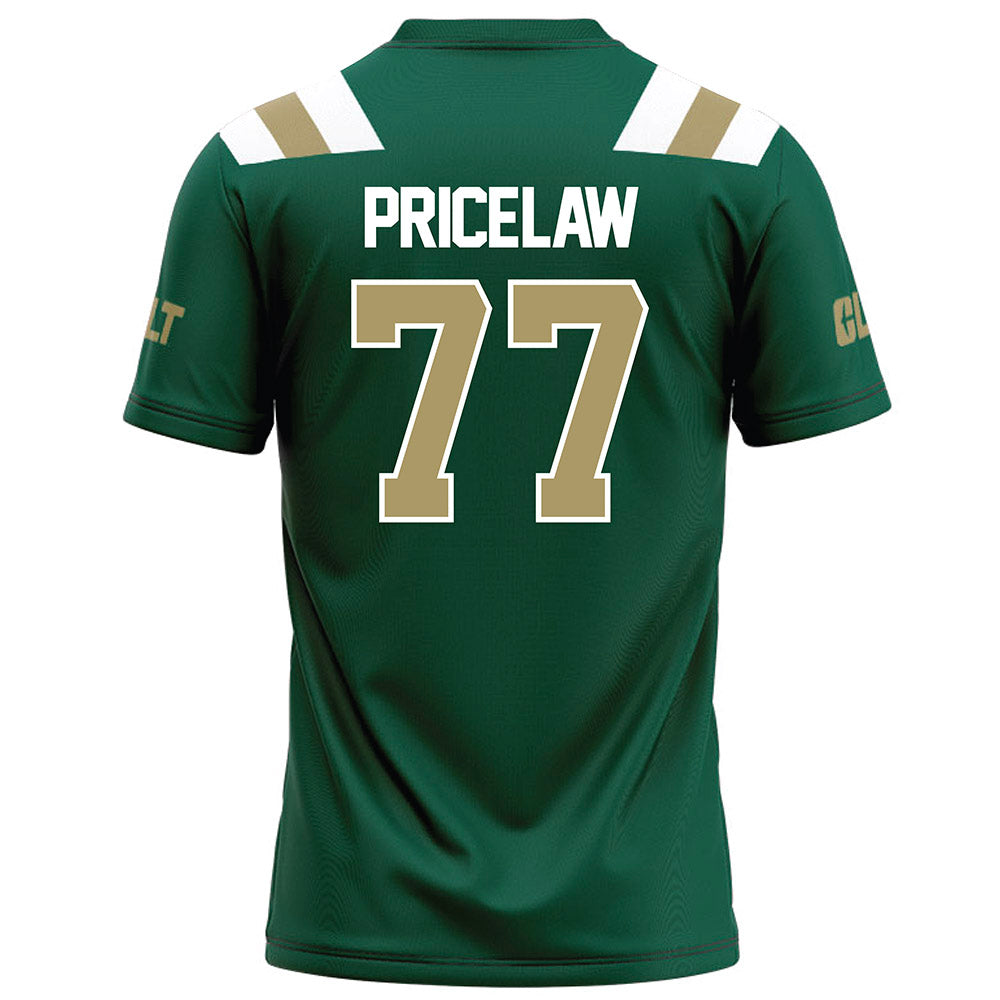 UNC Charlotte - NCAA Football : Lewis Price-Law - Green Football Jersey-1