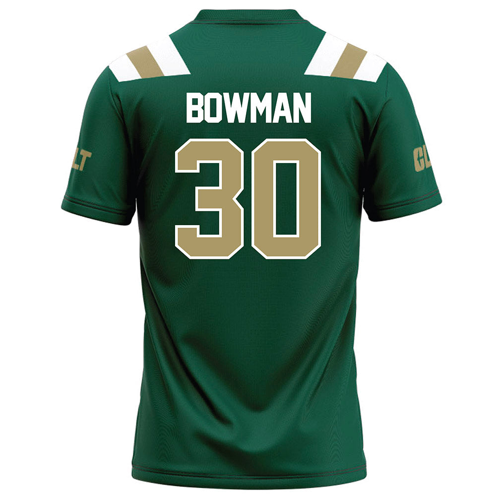 UNC Charlotte - NCAA Football : Stellan Bowman - Green Football Jersey-1
