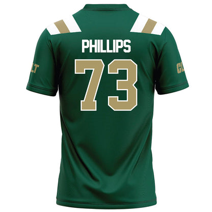 UNC Charlotte - NCAA Football : Daniel Phillips - Green Football Jersey-1