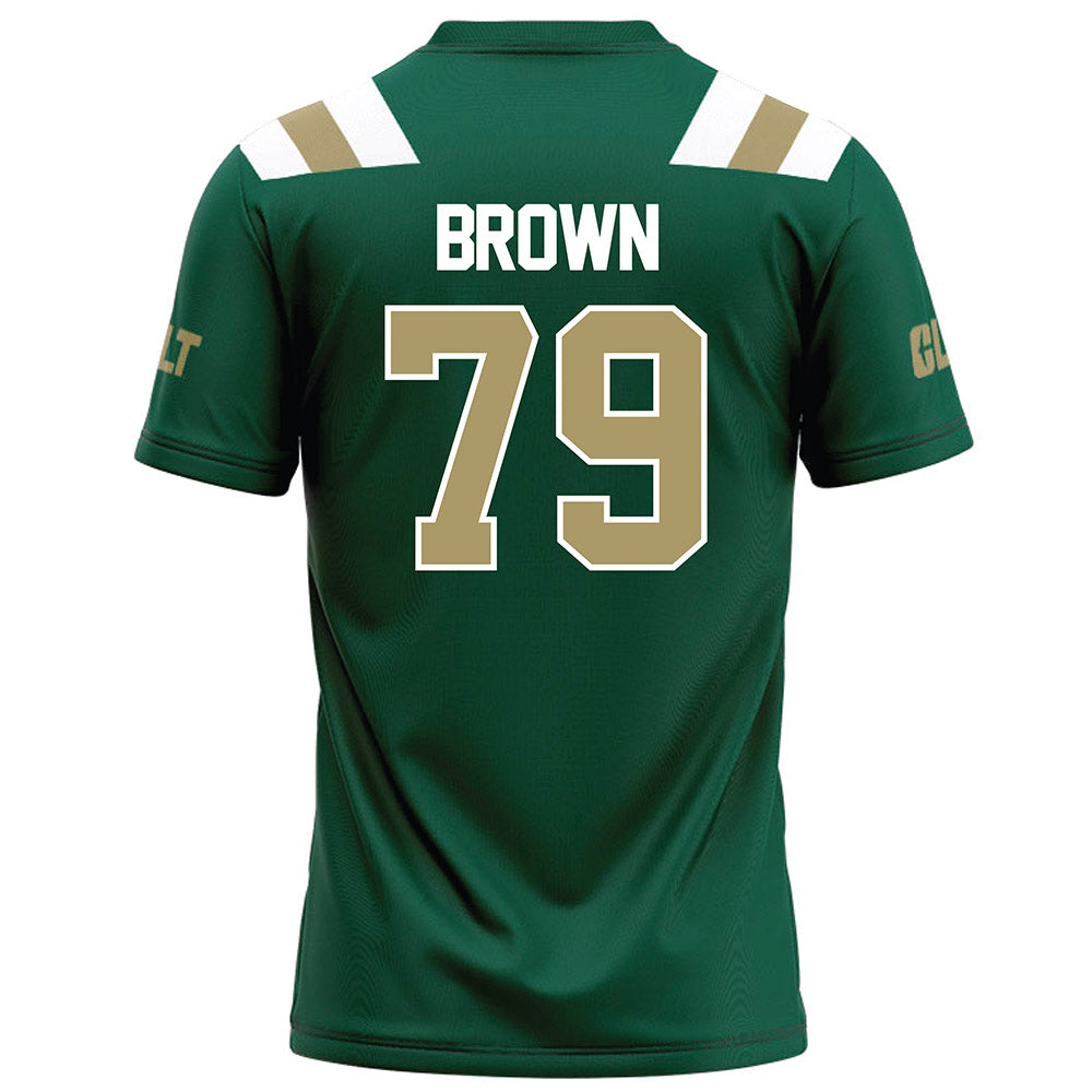 UNC Charlotte - NCAA Football : Tristen Brown - Green Football Jersey-1