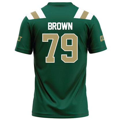 UNC Charlotte - NCAA Football : Tristen Brown - Green Football Jersey-1