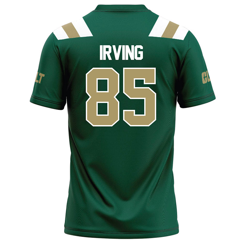 UNC Charlotte - NCAA Football : Caleb Irving - Green Football Jersey-1