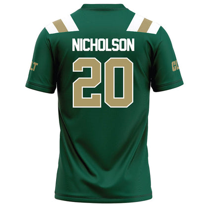 UNC Charlotte - NCAA Football : Donte Nicholson - Green Football Jersey-1