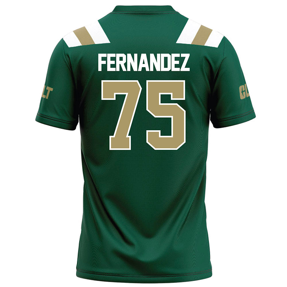 UNC Charlotte - NCAA Football : Kristos Fernandez - Green Football Jersey-1