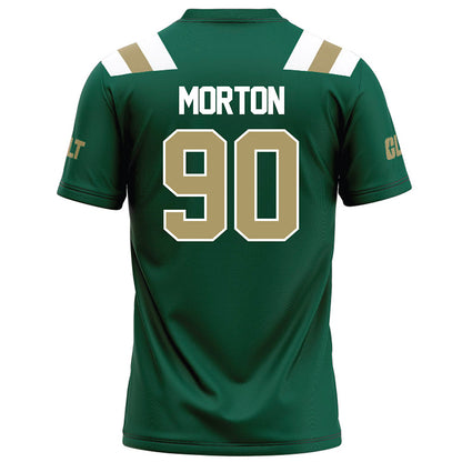 UNC Charlotte - NCAA Football : Chris Morton - Green Football Jersey-1