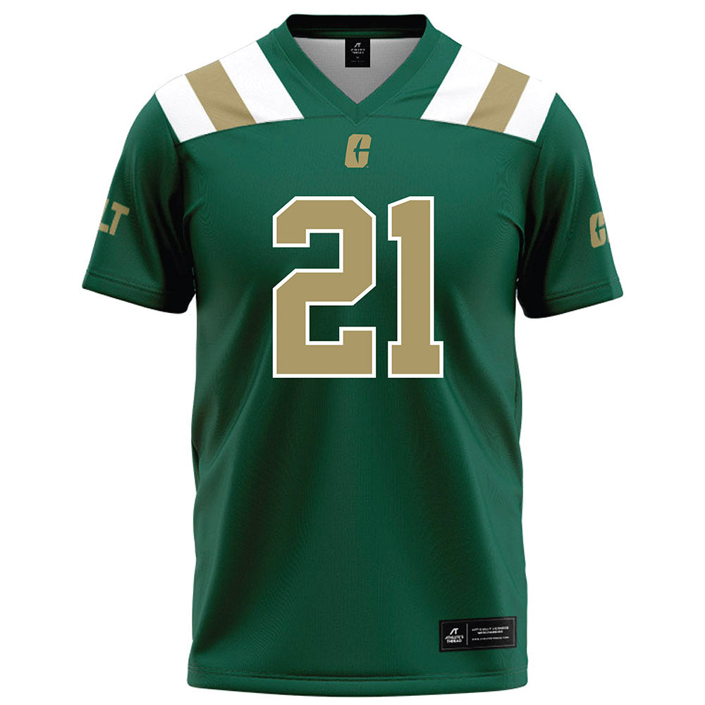 UNC Charlotte - NCAA Football : Maddox West - Green Football Jersey-0