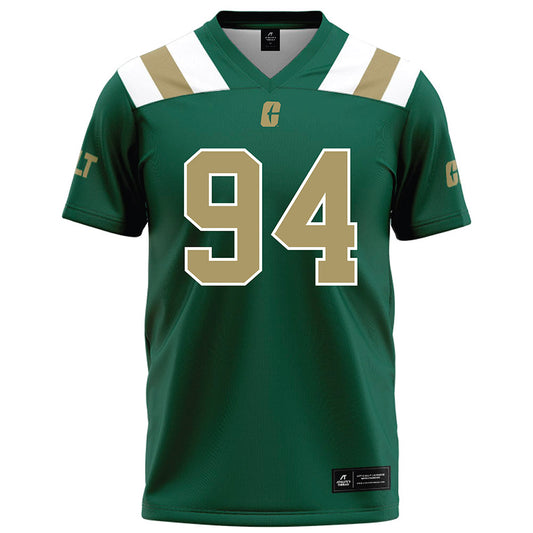 UNC Charlotte - NCAA Football : Takeo Massey - Green Football Jersey-0