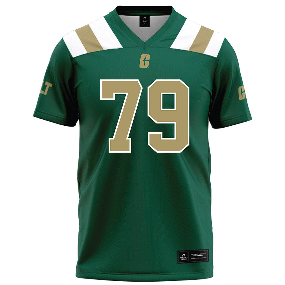 UNC Charlotte - NCAA Football : Tristen Brown - Green Football Jersey-0