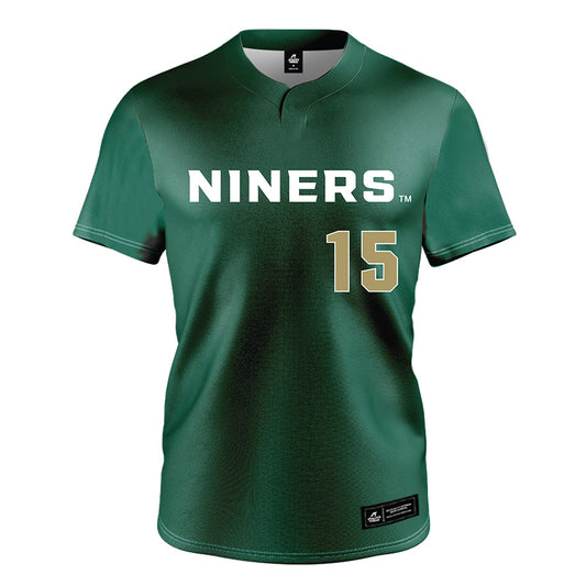 UNC Charlotte - NCAA Softball : Taylor Jones - Green Jersey-0