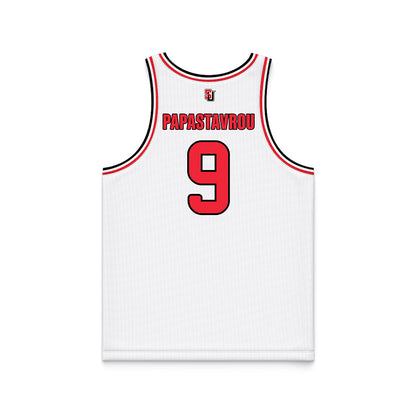 Seattle - NCAA Men's Basketball : Stratos Papastavrou - White Basketball Jersey-1
