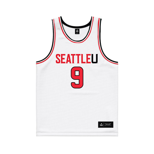 Seattle - NCAA Men's Basketball : Stratos Papastavrou - White Basketball Jersey-0