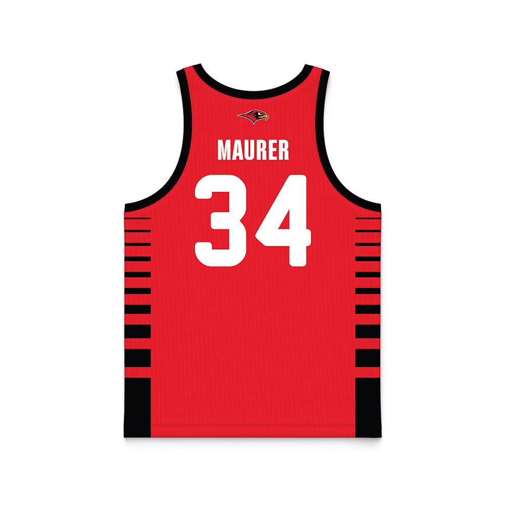 Seattle - NCAA Men's Basketball : Austin Maurer - Red Basketball Jersey-1