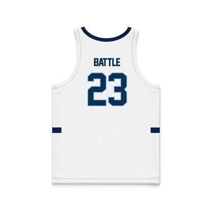 Old Dominion - NCAA Men's Basketball : Jordan Battle - White Basketball Jersey-1