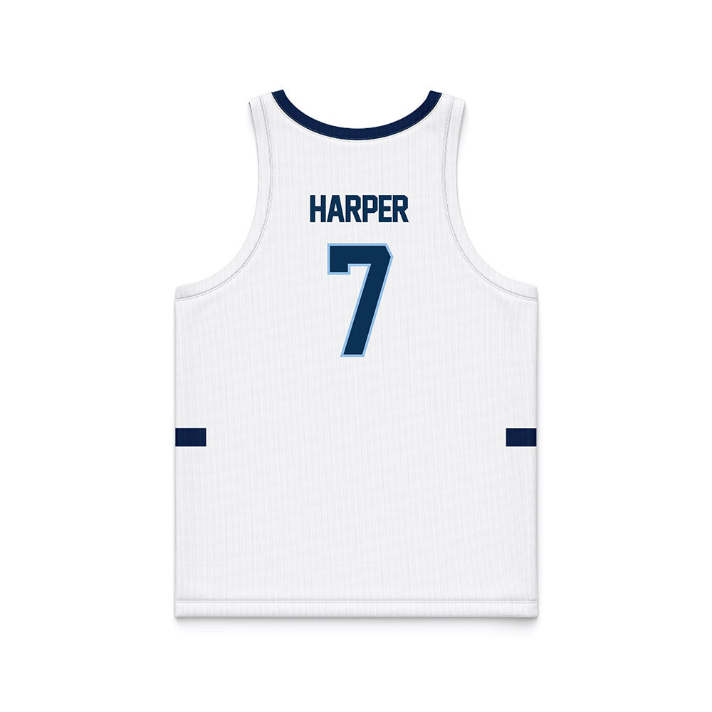 Old Dominion - NCAA Men's Basketball : Cesare Harper - White Basketball Jersey-1