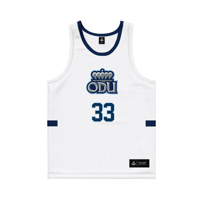 Old Dominion - NCAA Men's Basketball : William Hodge - White Basketball Jersey-0