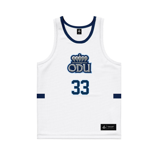 Old Dominion - NCAA Men's Basketball : William Hodge - White Basketball Jersey-0