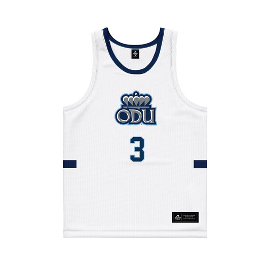 Old Dominion - NCAA Men's Basketball : Scottie Hubbard - White Basketball Jersey-0