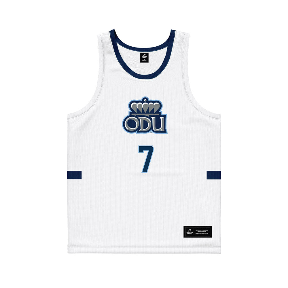 Old Dominion - NCAA Men's Basketball : Cesare Harper - White Basketball Jersey-0