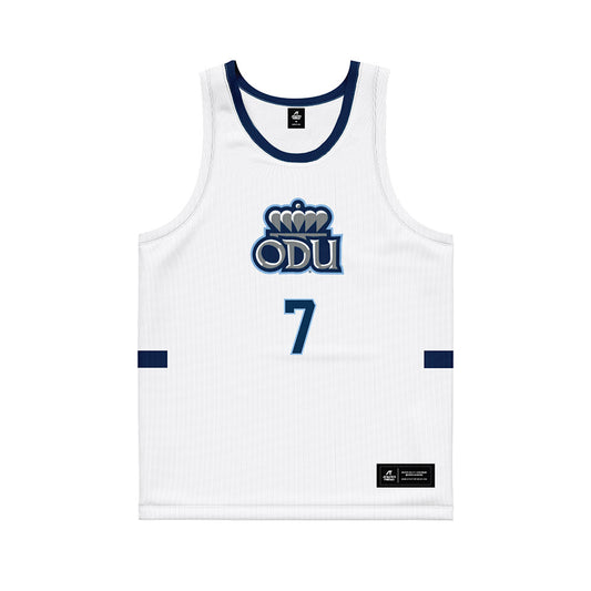 Old Dominion - NCAA Men's Basketball : Cesare Harper - White Basketball Jersey-0