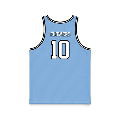 Old Dominion - NCAA Men's Basketball : Elijah Flowers - Blue Basketball Jersey-1