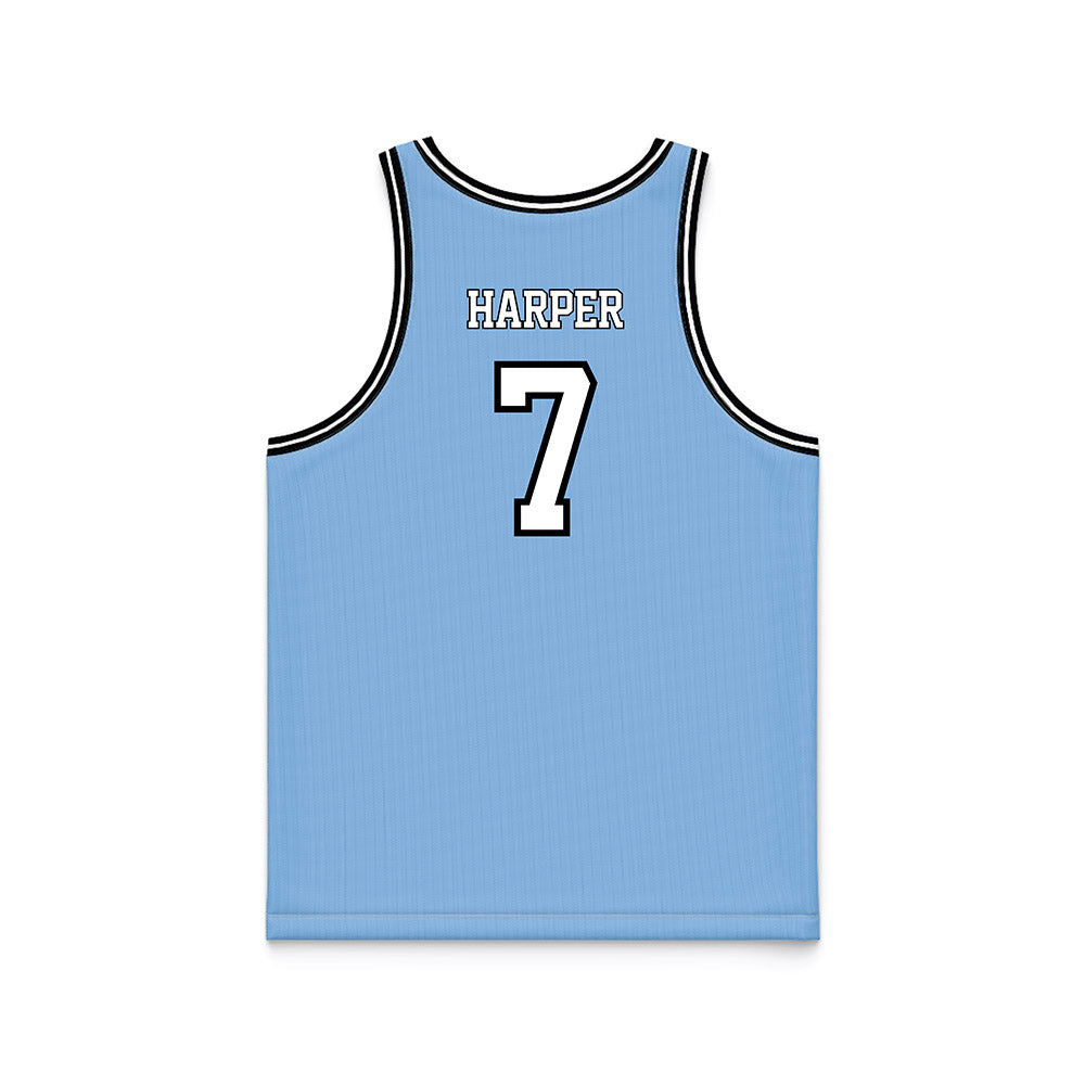 Old Dominion - NCAA Men's Basketball : Cesare Harper - Blue Basketball Jersey-1