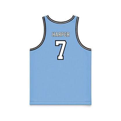 Old Dominion - NCAA Men's Basketball : Cesare Harper - Blue Basketball Jersey-1