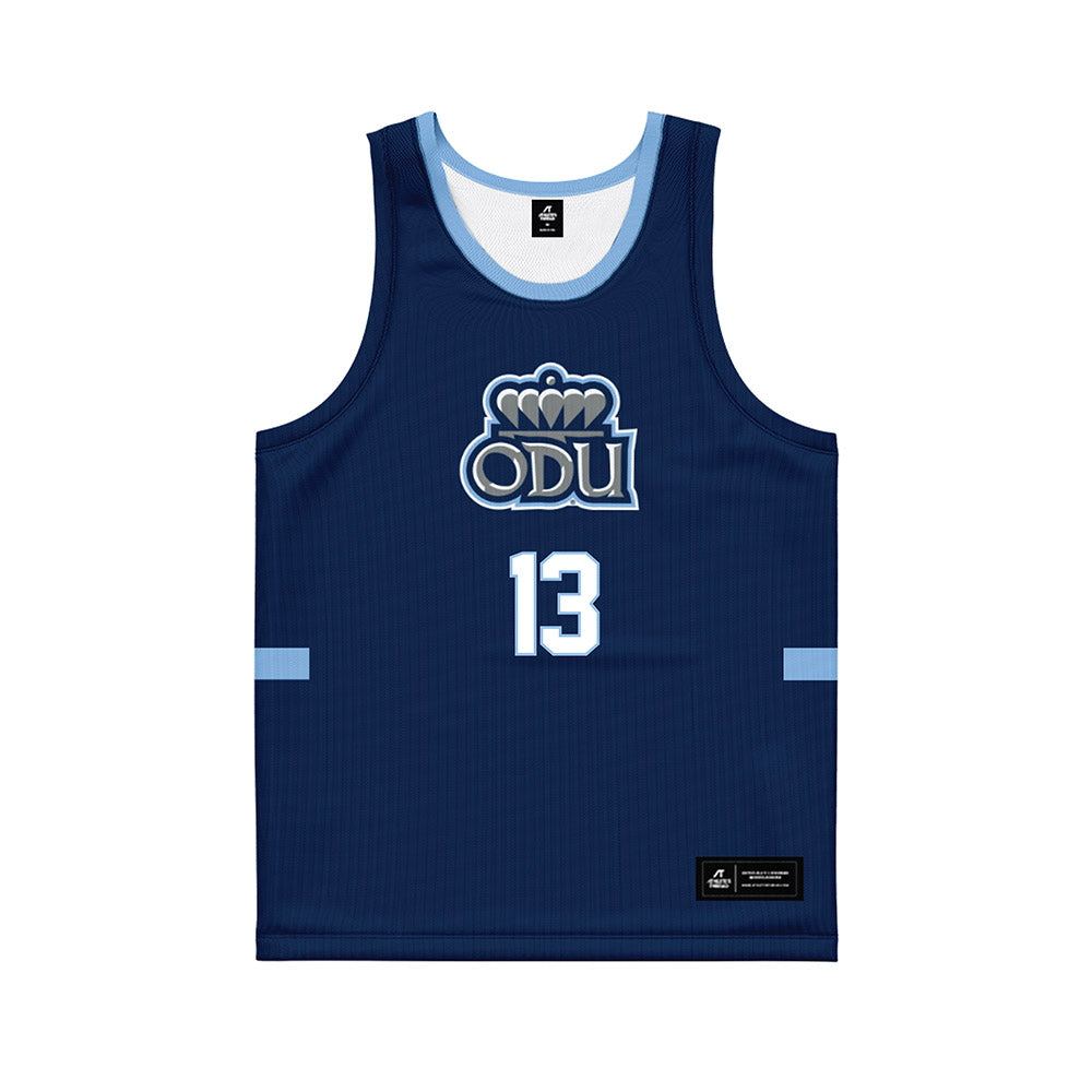 Old Dominion - NCAA Men's Basketball : Jared Turner - Navy Basketball Jersey-0