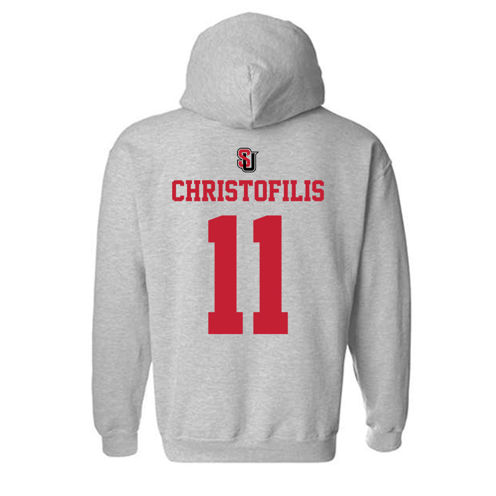 Seattle - NCAA Men's Basketball : John Christofilis - Hooded Sweatshirt Classic Shersey