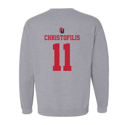 Seattle - NCAA Men's Basketball : John Christofilis - Crewneck Sweatshirt Classic Shersey