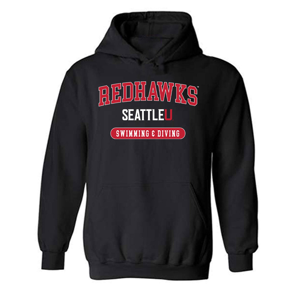 Seattle - NCAA Men's Swimming & Diving : Mathias Synnott - Classic Shersey Hooded Sweatshirt-0