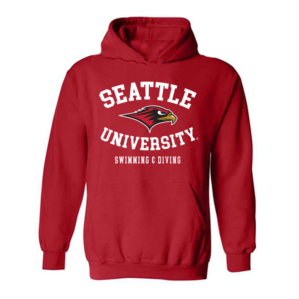 Seattle - NCAA Men's Swimming & Diving : Mathias Synnott - Classic Shersey Hooded Sweatshirt-0