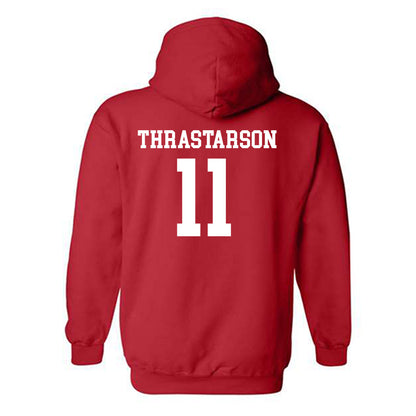 Seattle - NCAA Men's Basketball : Tomas Thrastarson - Classic Shersey Hooded Sweatshirt-1