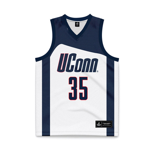 UConn - Women's Basketball Legends : Jean OConnor - White Basketball Jersey-0