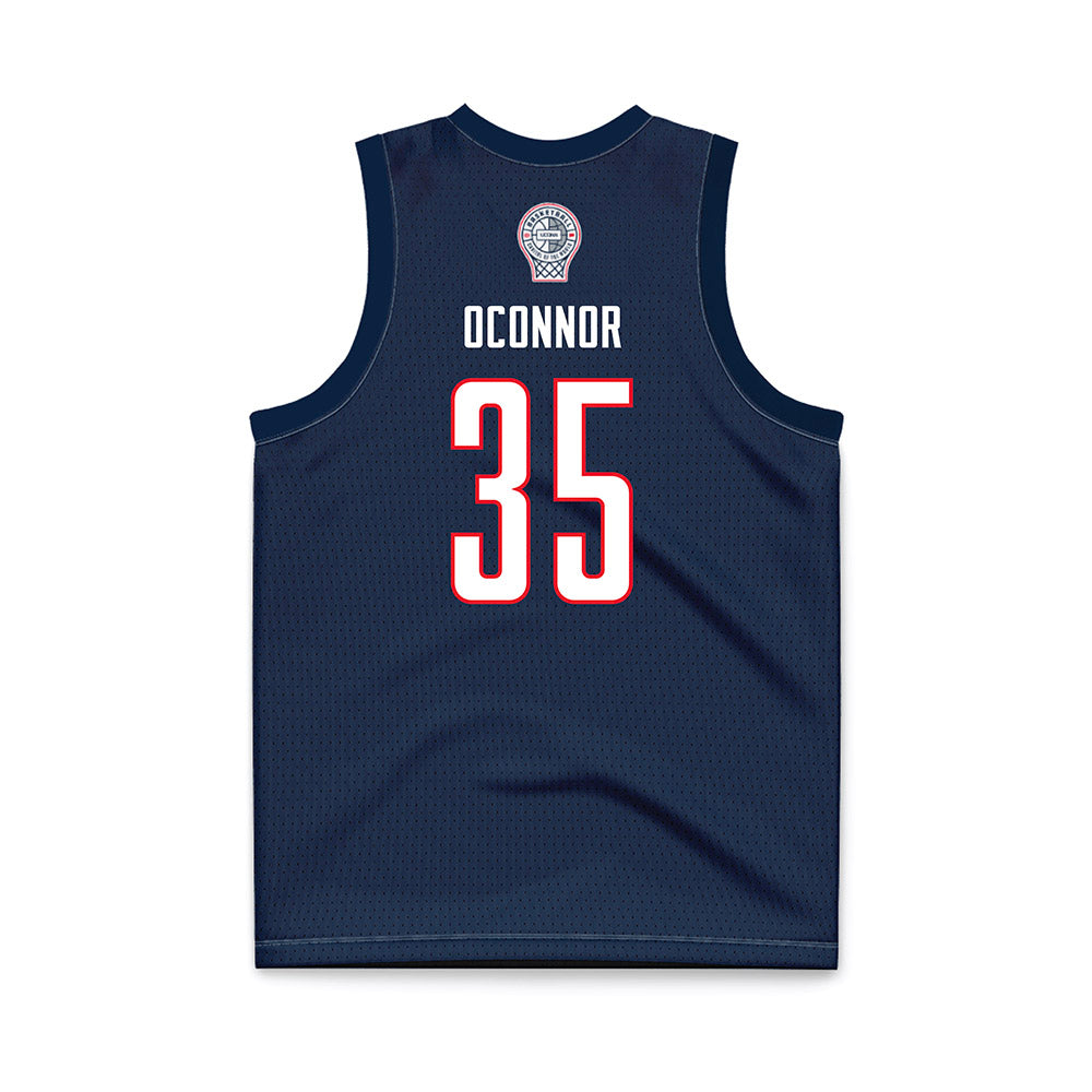 UConn - Women's Basketball Legends : Jean OConnor - Navy Basketball Jersey-1