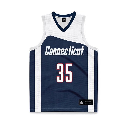 UConn - Women's Basketball Legends : Jean OConnor - Navy Basketball Jersey-0